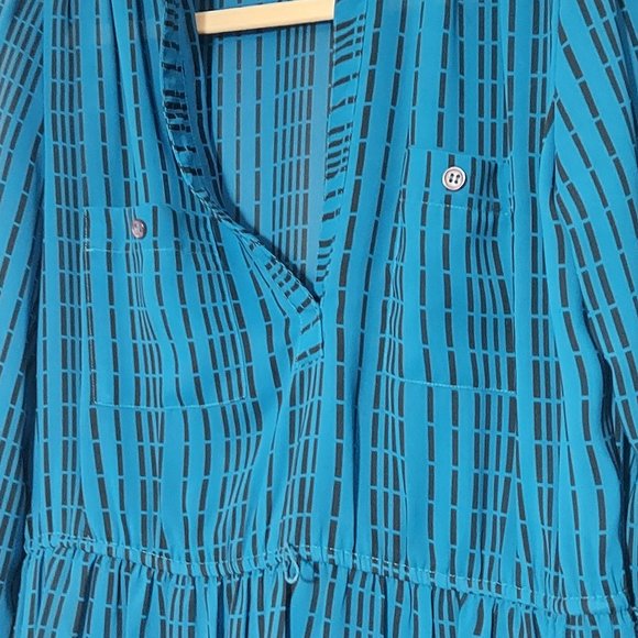 Vintage Petites by PDI International Belted Blouson Dress Size 6 - Picture 6 of 9